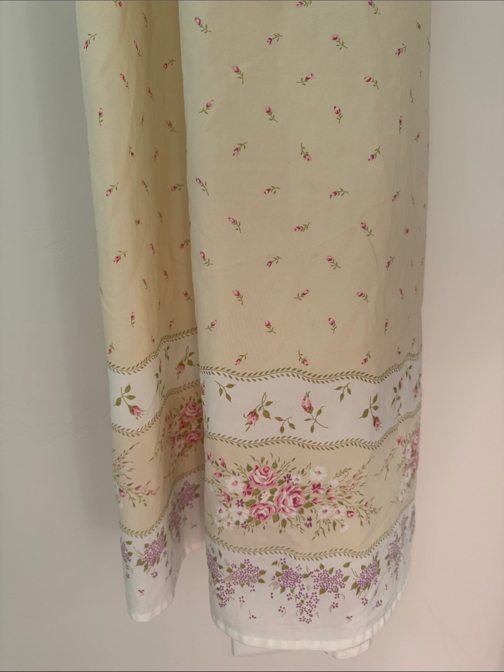 Vintage Floral Slip Dress Cottagecore Nightgown Rosebud Print romantic maxi - Picture 3 of 9